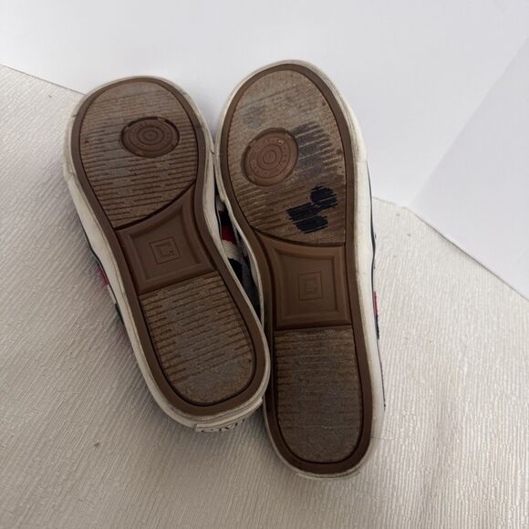 CHAPS Mules Red White Blue Stripe Slip on Tennis Shoes Sneakers Size 5.5B - Picture 6 of 7